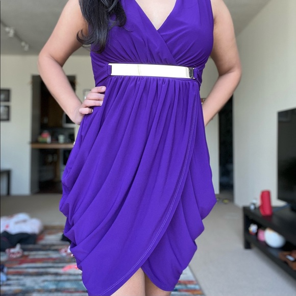 Flattering Purple Dress Mini - Picture 2 of 2